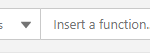 Toolbelt for formulas with insert a function and operator